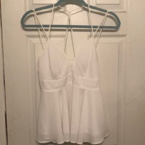 White Express tank blouse Sz small